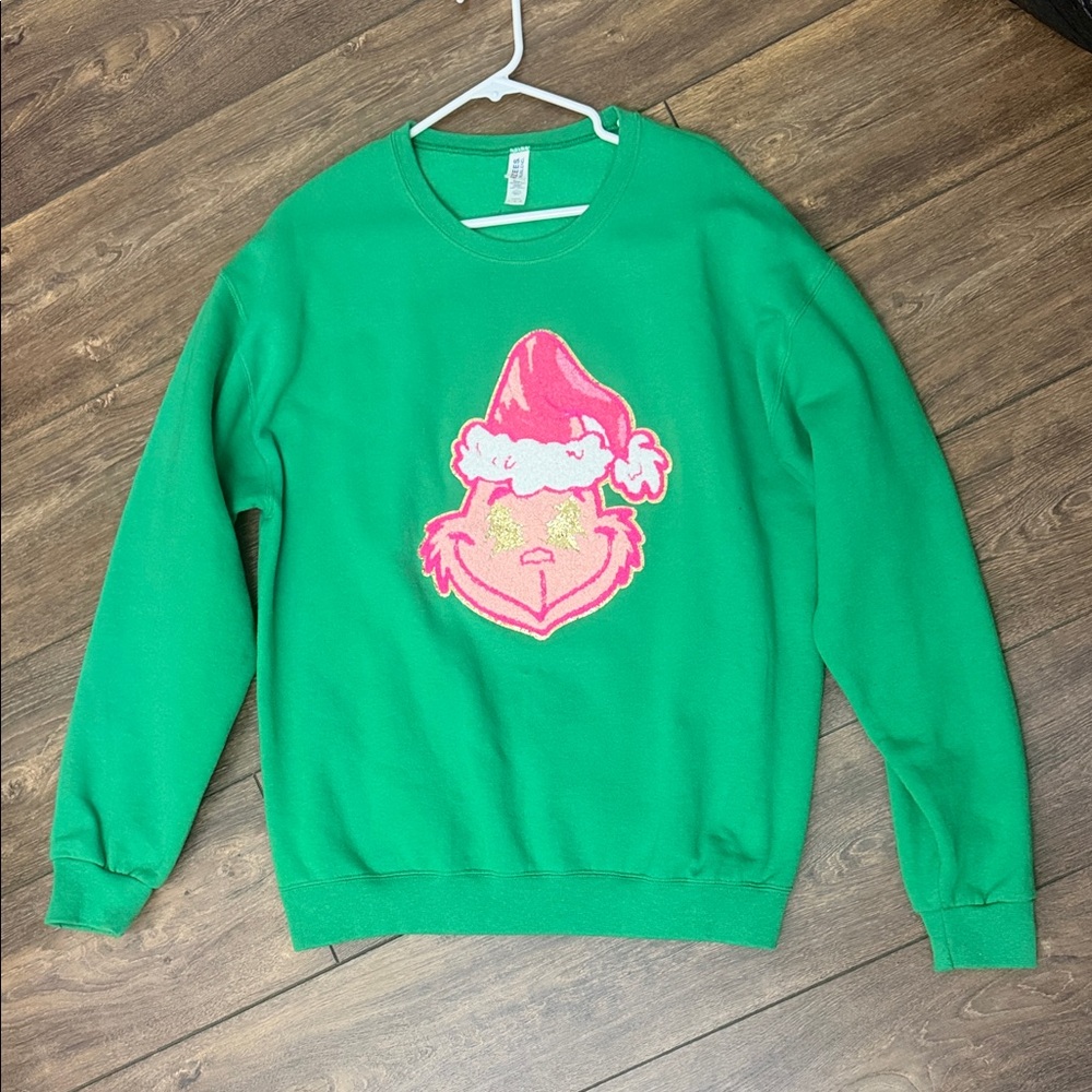 Grinch Sweatshirt, Size L